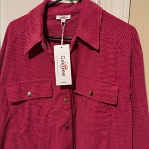 GeeGee Red Textured Shirt